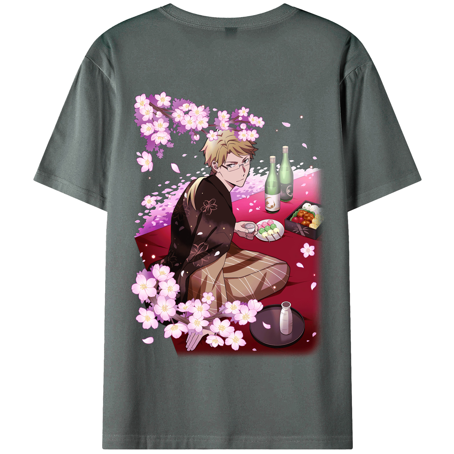 （画像用） 文豪ストレイドッグス Bungo Stray Dogs 綿100％半袖Tシャツ（背面プリント）